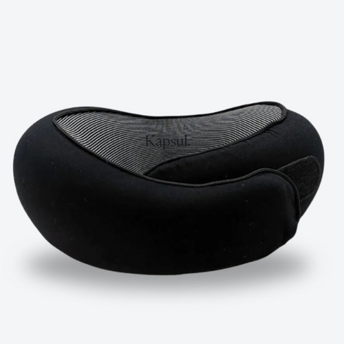 Coussin de Voyage Ergonomique - Noir