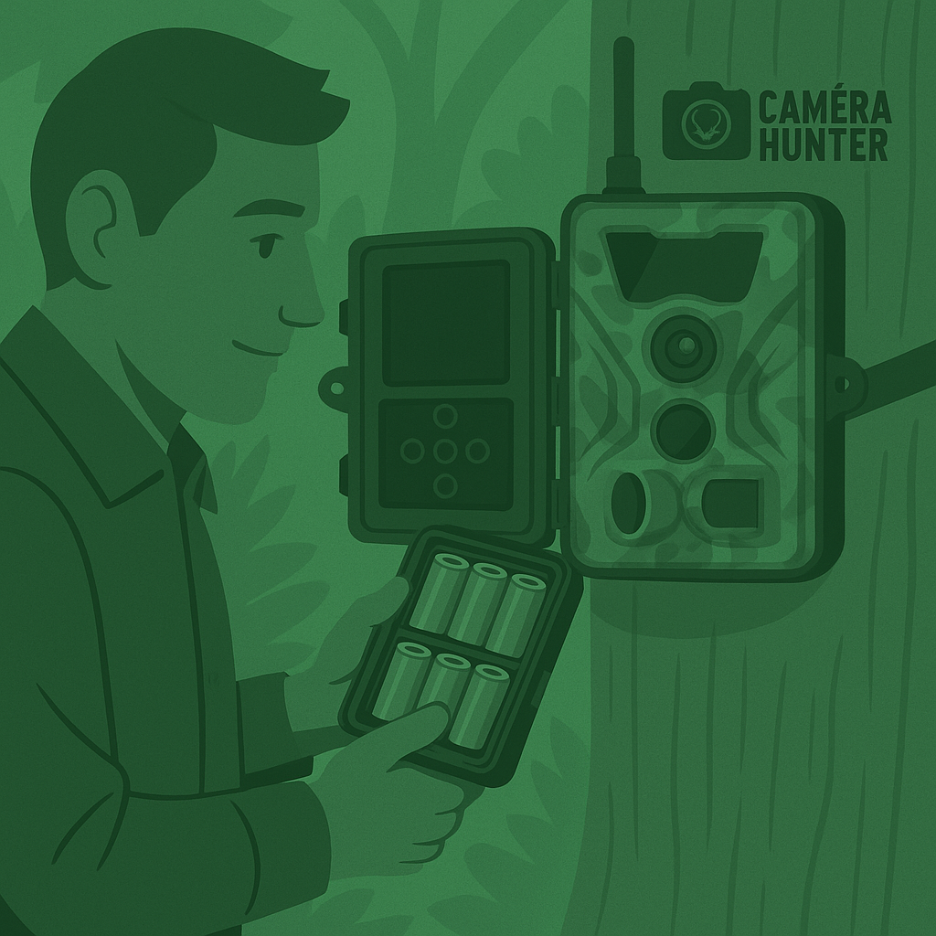 Batteries : Accus au lithium rechargeables avec chargeur - Pour camera de chasse